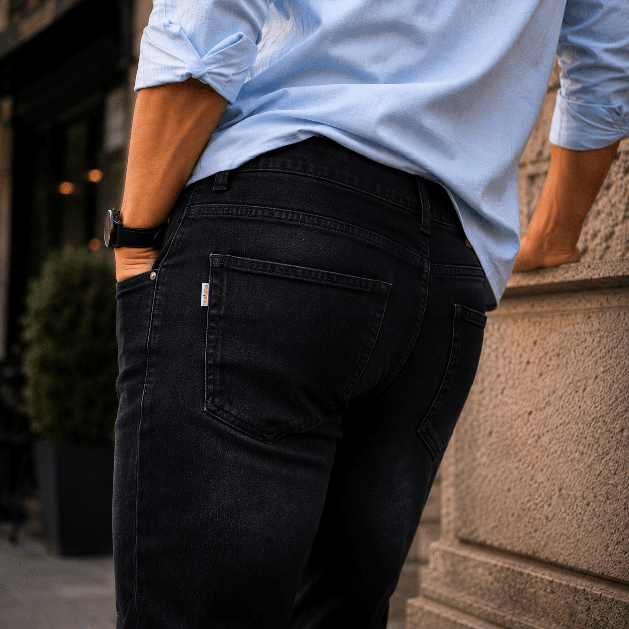 Carbon Black Horizon Baggy Front